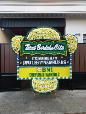 Papan Bunga Duka di Tanjungkarang Timur