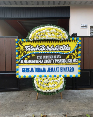 Papan Bunga Duka di Tanjungkarang Timur